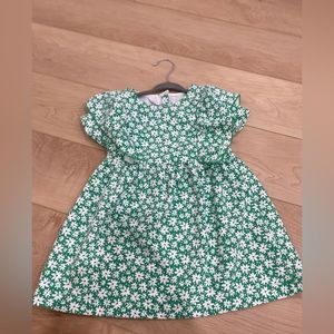 Green Floral Zara Baby Dress